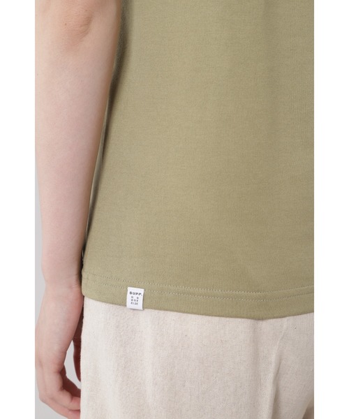 SUPP.（サップ）の「(SUPP.)ロゴTシャツ（Tシャツ/カットソー・レディース・ホワイト/カーキ・FREE）」の9枚目の写真