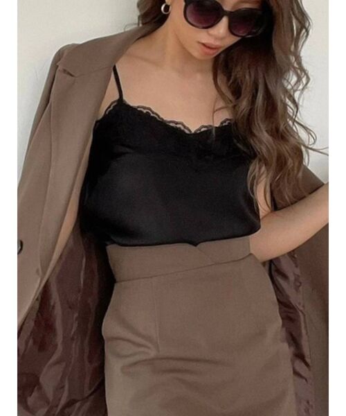 RESEXXY（リゼクシー）の「レースキャミソール（キャミソール・レディース・ブラック/ベージュ・FREE）」の2枚目の写真