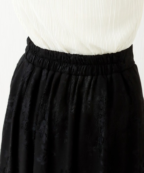 libelle more（リベル モア）の「花柄レース刺繍　3枚ハギスカート（スカート・レディース・ベージュ/ラベンダー/ブラック・M）」の17枚目の写真