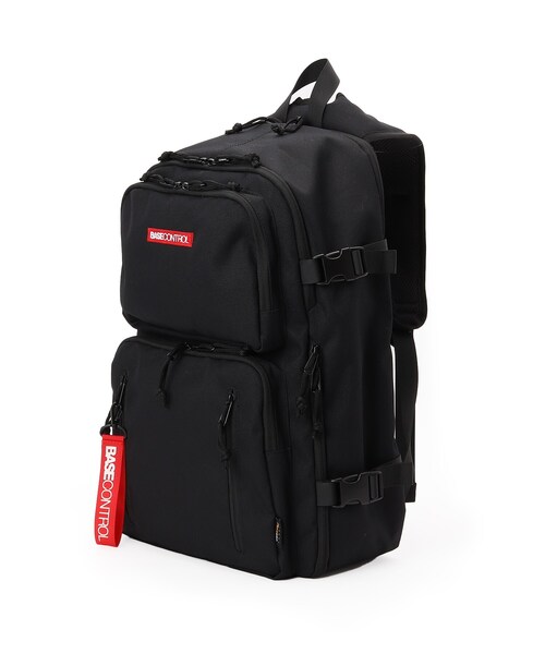 CORDURA（コーデュラ）の「◆11ポケット CORDURA(R)コーデュラ・リサイクルヘザー ロゴ刺繍バックパック（バックパック/リュック・メンズ・ダークグレー/ブラック/ブラック系・99）」の3枚目の写真