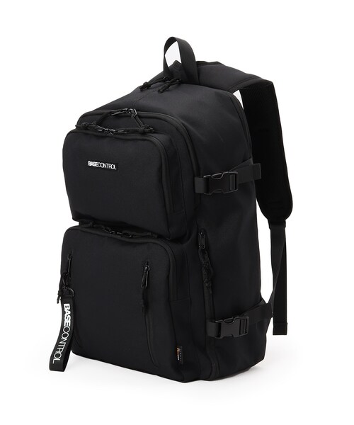 CORDURA（コーデュラ）の「◆11ポケット CORDURA(R)コーデュラ・リサイクルヘザー ロゴ刺繍バックパック（バックパック/リュック・メンズ・ダークグレー/ブラック/ブラック系・99）」の2枚目の写真