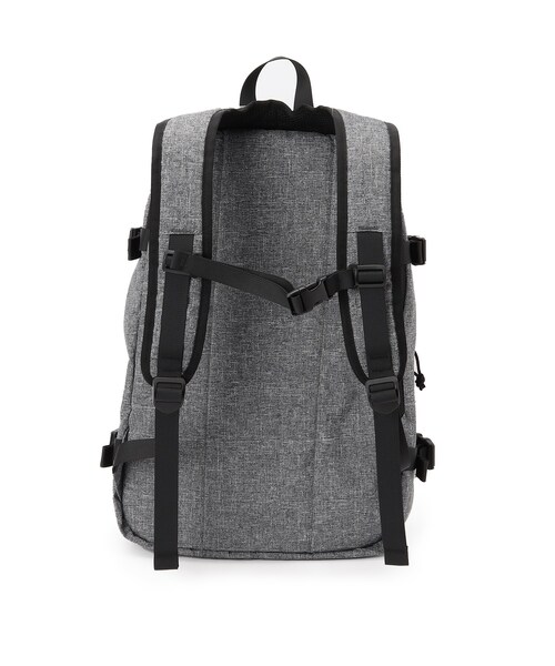 CORDURA（コーデュラ）の「◆11ポケット CORDURA(R)コーデュラ・リサイクルヘザー ロゴ刺繍バックパック（バックパック/リュック・メンズ・ダークグレー/ブラック/ブラック系・99）」の10枚目の写真