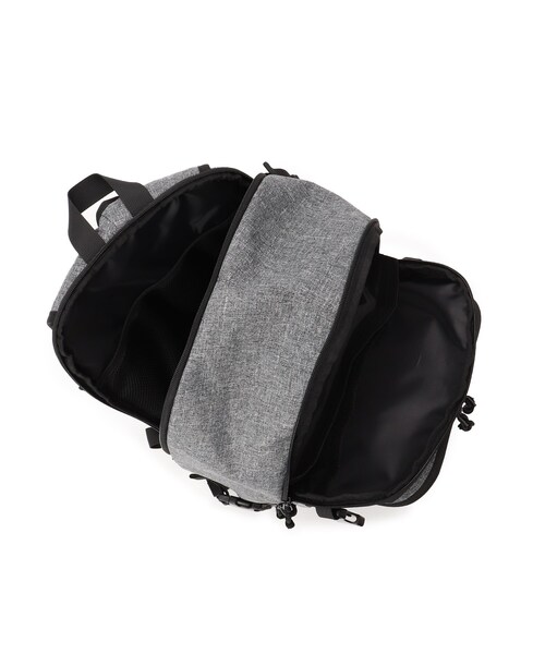 CORDURA（コーデュラ）の「◆11ポケット CORDURA(R)コーデュラ・リサイクルヘザー ロゴ刺繍バックパック（バックパック/リュック・メンズ・ダークグレー/ブラック/ブラック系・99）」の12枚目の写真