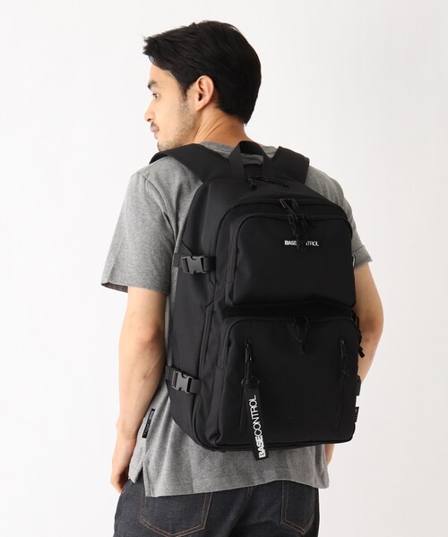 CORDURA（コーデュラ）の「◆11ポケット CORDURA(R)コーデュラ・リサイクルヘザー ロゴ刺繍バックパック（バックパック/リュック・メンズ・ダークグレー/ブラック/ブラック系・99）」の14枚目の写真