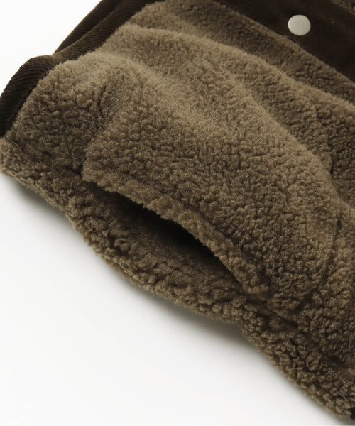 apres les cours（アプレレクール）の「リバーシブルボアベスト（ベスト・キッズ・ブラウン/ベージュ・110/90/130）」の6枚目の写真