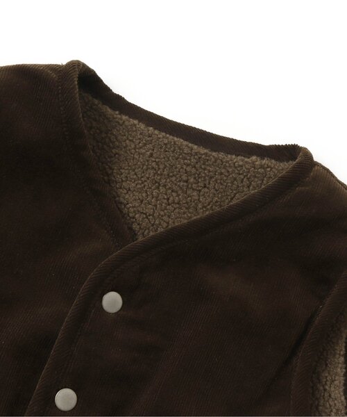 apres les cours（アプレレクール）の「リバーシブルボアベスト（ベスト・キッズ・ブラウン/ベージュ・110/90/130）」の8枚目の写真