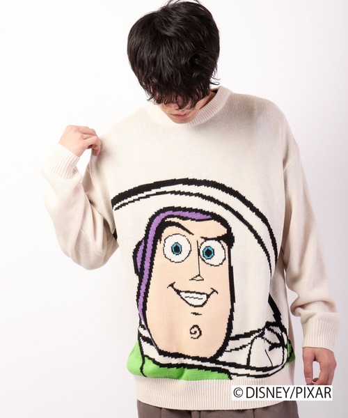 FUNALIVE（ファンアライブ）の「TOY STORY オーバー ハイゲージニット（ニット/セーター・メンズ・ブラック/パープル/ブルー/アイボリー・M/L）」の2枚目の写真