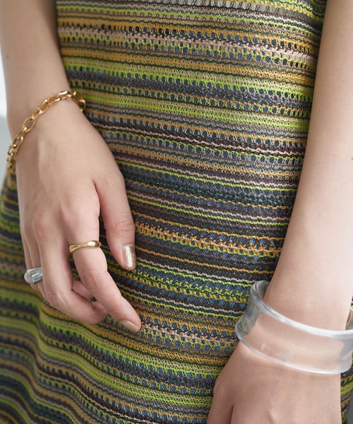 DISCOAT（ディスコート）の「【前後2WAY】JQDノースリーブワンピース（ワンピース・レディース・ブラウン/ライム・FREE）」の16枚目の写真