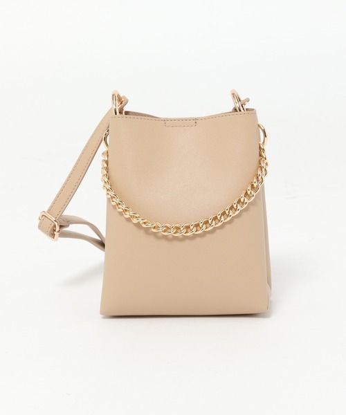 mysty woman(ミスティウーマン)の「アソートチェーンミニバッグ 957109(ショルダーバッグ・レディース・オフホワイト/ブラック/ベージュ・FREE)」の5枚目の写真