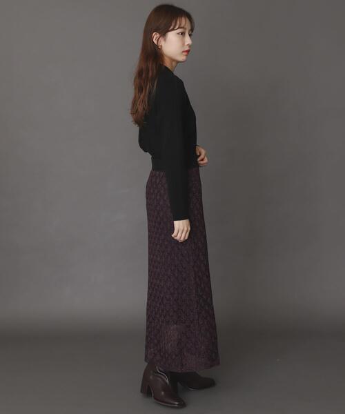 SENSE OF PLACE by URBAN RESEARCH（センスオブプレイスバイアーバンリサーチ）の「スカシアミメランジロングスカート（スカート・レディース・パープル/ブラウン/イエロー・ONE）」の10枚目の写真