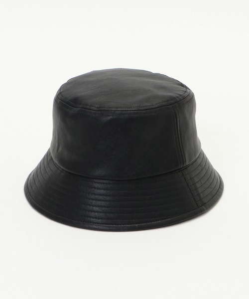 ikka（イッカ）の「フェイクレザーバケットハット（ハット・レディース・ブラック/ベージュ/オフホワイト・FREE）」の12枚目の写真