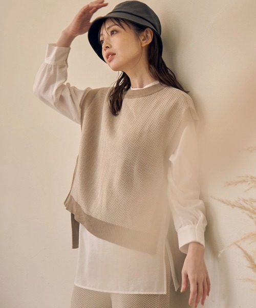 ikka（イッカ）の「フェイクレザーバケットハット（ハット・レディース・ブラック/ベージュ/オフホワイト・FREE）」の13枚目の写真