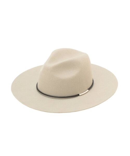 MURUA（ムルーア）の「フェイクレザーバンドマニッシュハット（ハット・レディース・ブラック/ブラウン/アイボリー・FREE）」の18枚目の写真