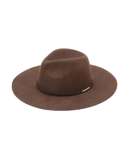 MURUA（ムルーア）の「フェイクレザーバンドマニッシュハット（ハット・レディース・ブラック/ブラウン/アイボリー・FREE）」の19枚目の写真