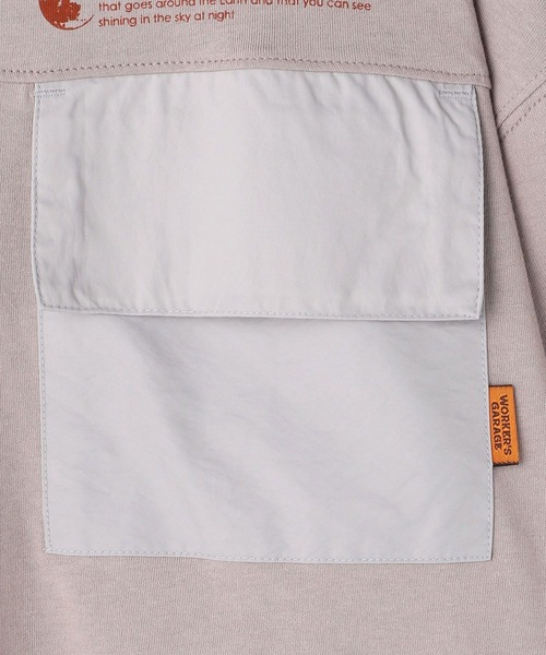 179/WG(イチナナキュウダブルジー)の「ダブルポケットロングTシャツ(Tシャツ/カットソー・レディース・グレー/オフホワイト/チャコールグレー・FREE)」の22枚目の写真