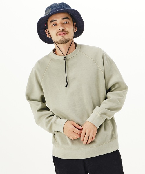 KRIFF MAYER(クリフメイヤー)の「ピグメントダンボールPO(スウェット・メンズ・チャコール/サックスブルー/サンドベージュ/ライトピンク・LARGE/MEDIUM/X-LARGE)」の3枚目の写真