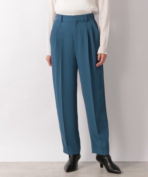 LOWRYS FARM(ローリーズファーム)の「ツイルタックテーパードパンツ 215163(スラックス・レディース・ブラック/ブルー/オレンジ・SHORT/TALL)」の15枚目の写真