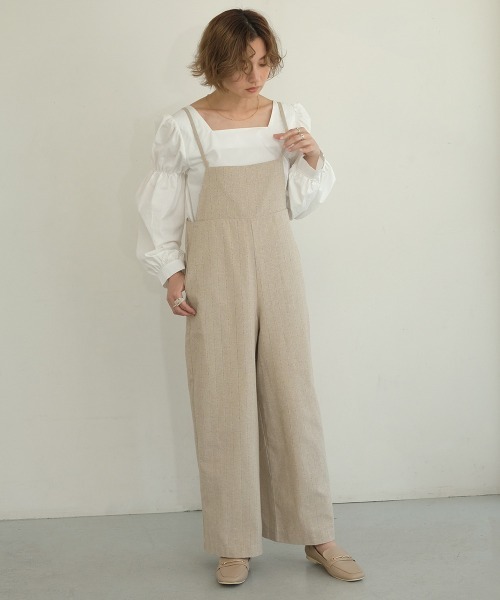 Bab（バブ）の「【WEB限定】シャーリングショルダーブラウス（シャツ/ブラウス・レディース・ブラック/ブラウン/オフホワイト・M）」の17枚目の写真