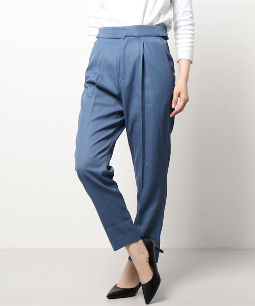 N.O.R.C（ノーク）の「ワンタックテーパードパンツ（スラックス・レディース・ホワイト/ブラック/ベージュ/キャメル/ブルー/ラベンダー/グリーン・P/T/S/M/L）」の13枚目の写真