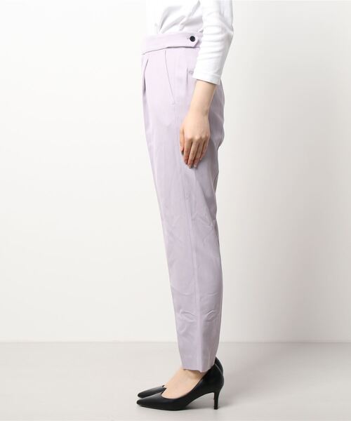 N.O.R.C（ノーク）の「ワンタックテーパードパンツ（スラックス・レディース・ホワイト/ブラック/ベージュ/キャメル/ブルー/ラベンダー/グリーン・P/T/S/M/L）」の8枚目の写真