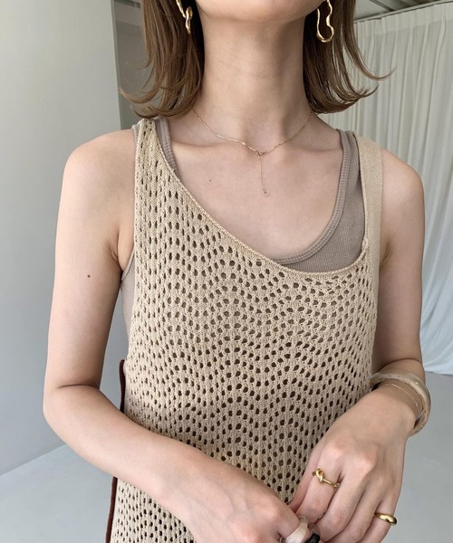 Amiur(エミレ)の「rope mesh ops(ワンピース・レディース・アイボリー/ベージュ・FREE)」の18枚目の写真