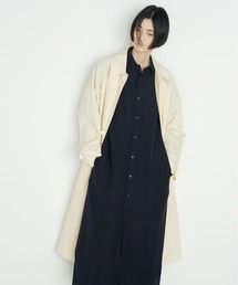 UNDECORATED アンデコレイテッド / Recycle Nylon Organic Cotton Coat リサイクルナイロン オーガニックコットン ロングコート / UDS22501