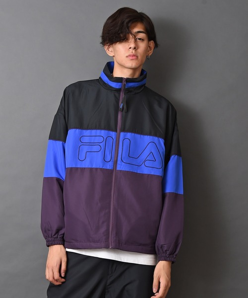 FILA HERITAGE(フィラヘリテージ)の「FILA (フィラ) トラックジャケット(ブルゾン・メンズ・パープル・M/XL)」の1枚目の写真
