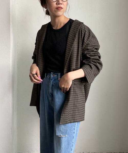 CAPRICIEUX LE'MAGE（カプリシューレマージュ）の「バックスリットテーラージャケット（テーラードジャケット・レディース・グレー・FREE）」の9枚目の写真