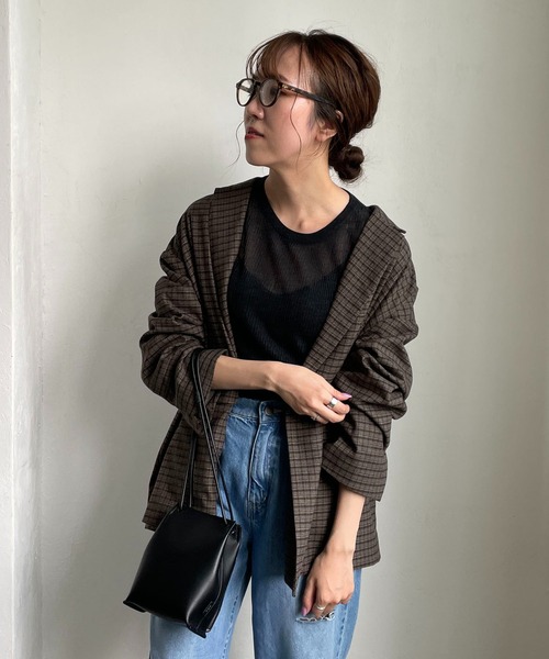 CAPRICIEUX LE'MAGE（カプリシューレマージュ）の「バックスリットテーラージャケット（テーラードジャケット・レディース・グレー・FREE）」の10枚目の写真