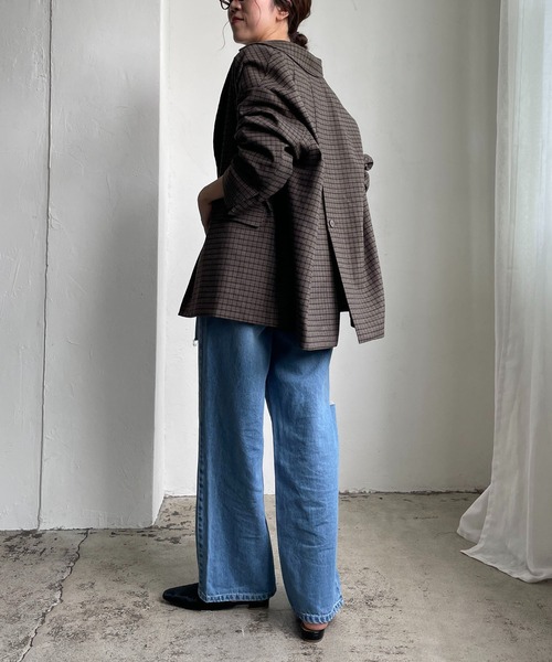 CAPRICIEUX LE'MAGE（カプリシューレマージュ）の「バックスリットテーラージャケット（テーラードジャケット・レディース・グレー・FREE）」の14枚目の写真