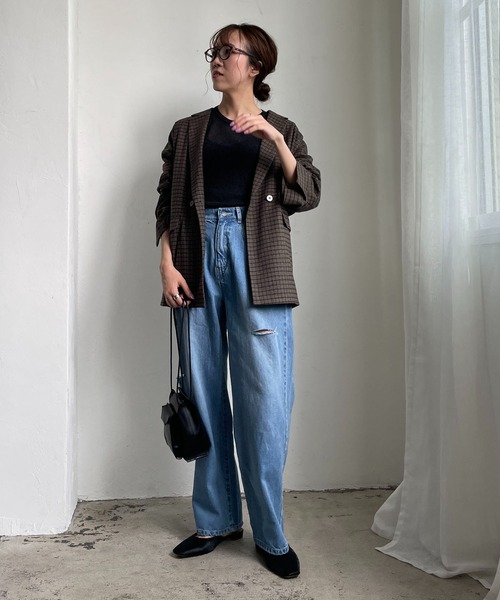 CAPRICIEUX LE'MAGE（カプリシューレマージュ）の「バックスリットテーラージャケット（テーラードジャケット・レディース・グレー・FREE）」の15枚目の写真