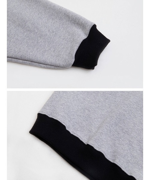 A'GEM/9 × .kom『muah muah/ムーアムーア』LINE COMBI V-NECK MTM/ラインコンビ Ｖネックスウェットシャツ（スウェット）｜muahmuah（ムーアムーア）