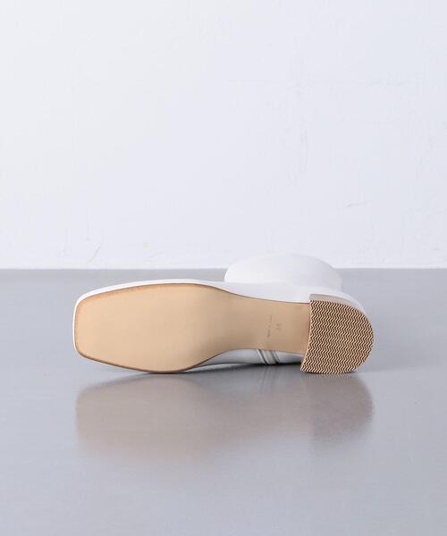 UNITED ARROWS（ユナイテッドアローズ）の「＜UNITED ARROWS＞ビッグ スクエア ショートブーツ（ブーツ・レディース・ブラック/オフホワイト・38/35/36/37/35h/36h/37h）」の4枚目の写真