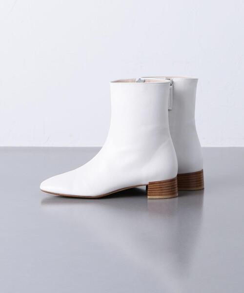 UNITED ARROWS（ユナイテッドアローズ）の「＜UNITED ARROWS＞ビッグ スクエア ショートブーツ（ブーツ・レディース・ブラック/オフホワイト・38/35/36/37/35h/36h/37h）」の13枚目の写真