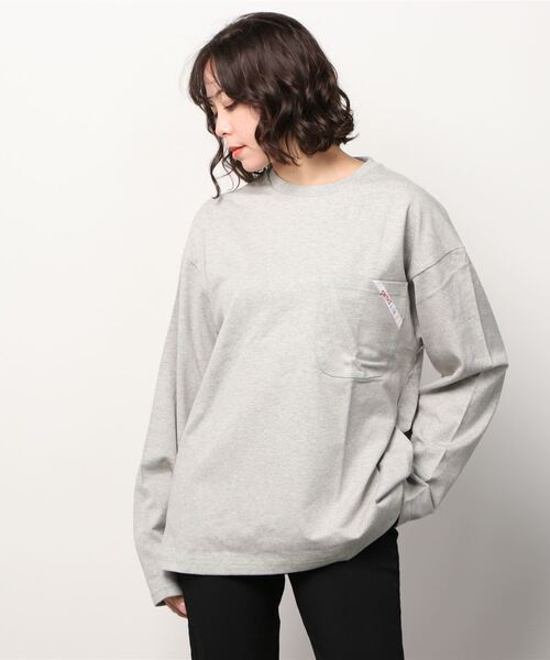 SMITH'S(スミス)の「【SMITH’S/スミス】 ONE POCKET ロングスリーブ カットソー #1475-5057(Tシャツ/カットソー・レディース・ホワイト/ベージュ/ネイビー/グレー・MEDIUM)」の3枚目の写真