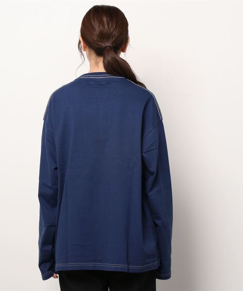 SMITH'S(スミス)の「【SMITH’S/スミス】 ONE POCKET ロングスリーブ カットソー #1475-5057(Tシャツ/カットソー・レディース・ホワイト/ベージュ/ネイビー/グレー・MEDIUM)」の6枚目の写真