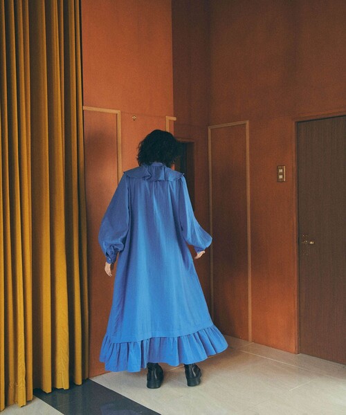 MATURED(マチュアード)の「【MATURED】フリルカラーワンピース(チュニック・レディース・カーキ/ブルー・FREE)」の12枚目の写真