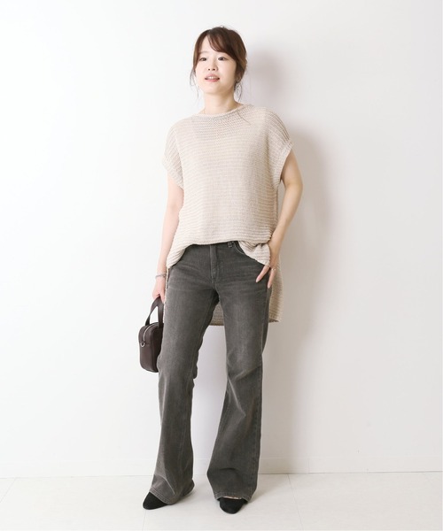 SOMETHING（サムシング）の「《WEB限定》【SOMETHING/サムシング】 LISA FLARE◆（デニムパンツ・レディース・ブラウン・MEDIUM）」の14枚目の写真