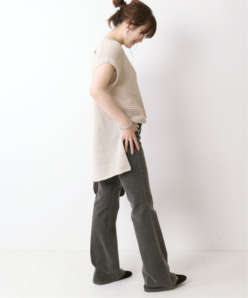 SOMETHING（サムシング）の「《WEB限定》【SOMETHING/サムシング】 LISA FLARE◆（デニムパンツ・レディース・ブラウン・MEDIUM）」の2枚目の写真