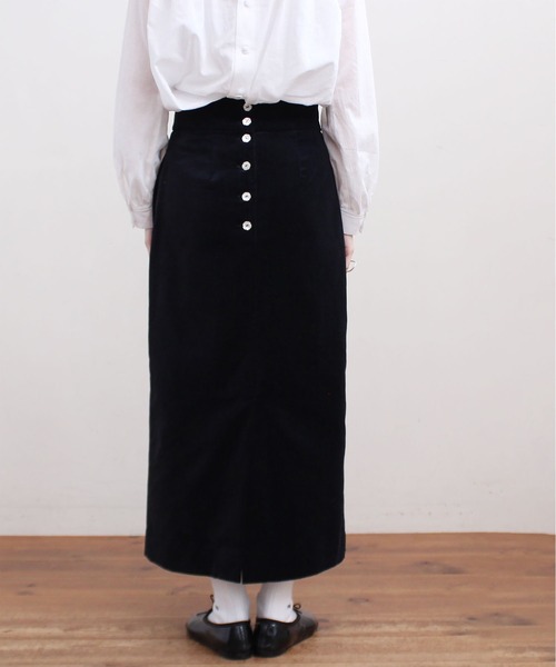 fig Ｌondon（フィグロンドン）の「VELVET　SK（スカート・レディース・ブラック/ネイビー・FREE）」の17枚目の写真
