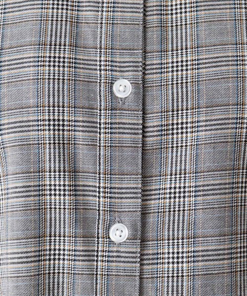 SHOO・LA・RUE（シューラルー）の「◆ビエラ風バンドカラーシャツ（シャツ/ブラウス・レディース・ライトベージュ/ブラック系1/ベージュ系その他2/ブラウン系/パープル系4・02/03/04）」の11枚目の写真