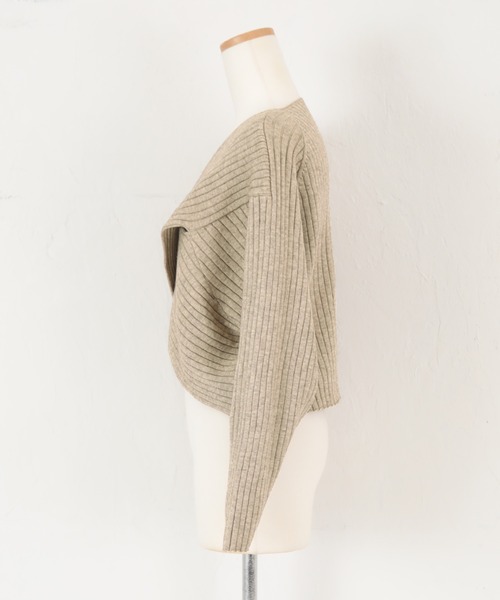 titivate（ティティベイト）の「クロスデザインニットレイヤードワンピース（ワンピース・レディース・グリーン系その他/ブラック/アイボリー/グレイッシュベージュ・S/M/PS(XS－S)）」の18枚目の写真