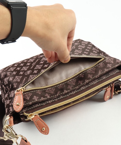 christian olivier(クリスチャンオリビエ)の「CHRISTIAN OLIVIER 2Wayお財布ポシェット(ショルダーバッグ・レディース・ネイビー/モカ/ブラウン系その他/ブラウン/グレイッシュベージュ/ネイビー系・FREE)」の10枚目の写真