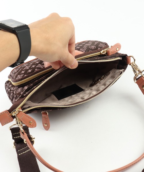 christian olivier(クリスチャンオリビエ)の「CHRISTIAN OLIVIER 2Wayお財布ポシェット(ショルダーバッグ・レディース・ネイビー/モカ/ブラウン系その他/ブラウン/グレイッシュベージュ/ネイビー系・FREE)」の15枚目の写真