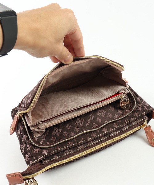 christian olivier(クリスチャンオリビエ)の「CHRISTIAN OLIVIER 2Wayお財布ポシェット(ショルダーバッグ・レディース・ネイビー/モカ/ブラウン系その他/ブラウン/グレイッシュベージュ/ネイビー系・FREE)」の20枚目の写真