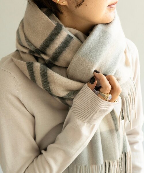 UNTITLED（アンタイトル）の「◇ラムズウォッシャブルチェックストール