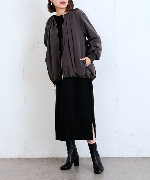 Lui's(ルイス)の「レイヤードベストコンビニットワンピース(ワンピース・レディース・ブラウン/ブラック・FREE)」の16枚目の写真