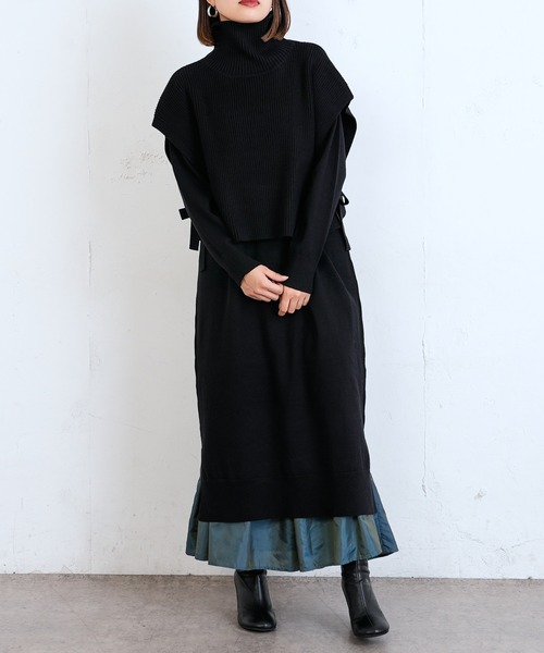 Lui's(ルイス)の「レイヤードベストコンビニットワンピース(ワンピース・レディース・ブラウン/ブラック・FREE)」の17枚目の写真