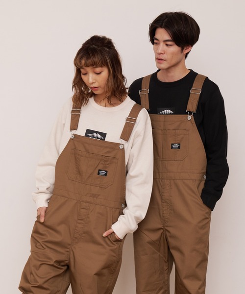 OUTDOOR PRODUCTS APPAREL(アウトドアプロダクツアパレル)の「【OUTDOOR PRODUCTS/アウトドアプロダクツ】防汚加工 ツイルオーバーオール ワンポイントブランドロゴ(サロペット/オーバーオール・メンズ・オリーブ/ベージュ/ブラック・MEDIUM/LARGE/X-LARGE/SMALL)」の3枚目の写真