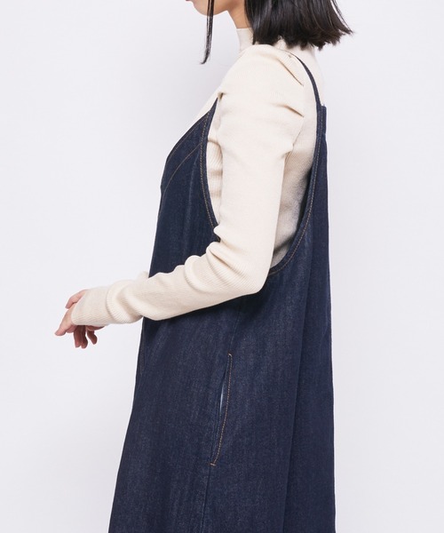 CIAOPANIC（チャオパニック）の「2wayデニムキャミワンピース（ワンピース・レディース・インディゴブルー/ブルー・FREE）」の10枚目の写真